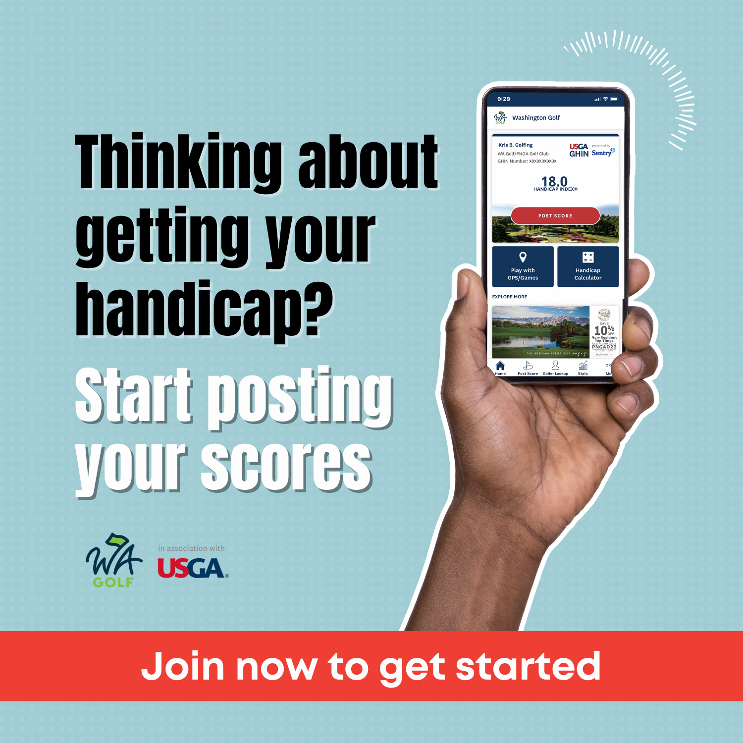 Get your USGA GHIN Handicap